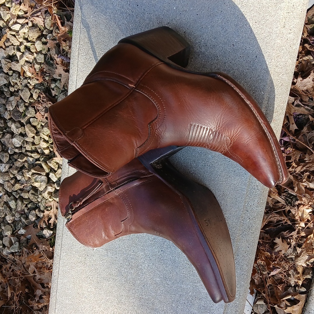 TECOVAS THE DAISY LEATHER Ankle Boots Size 9 - Picture 7 of 14